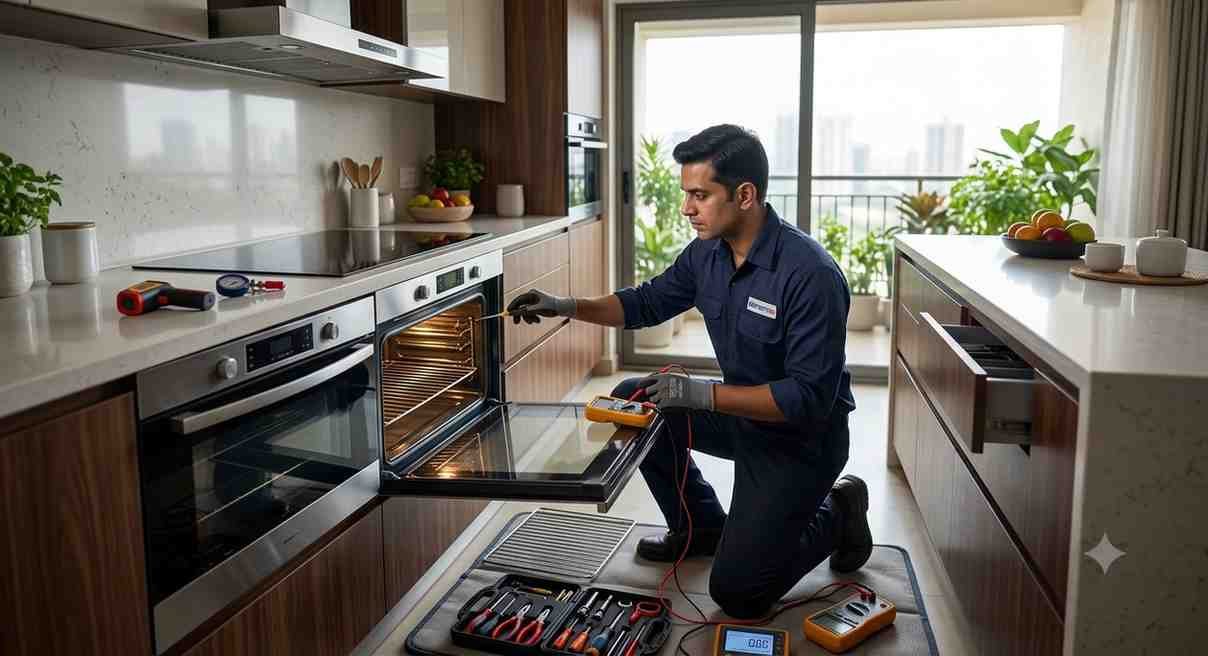 Kaff built-in oven repair experts Bangalore — thermostat and heating element diagnosis