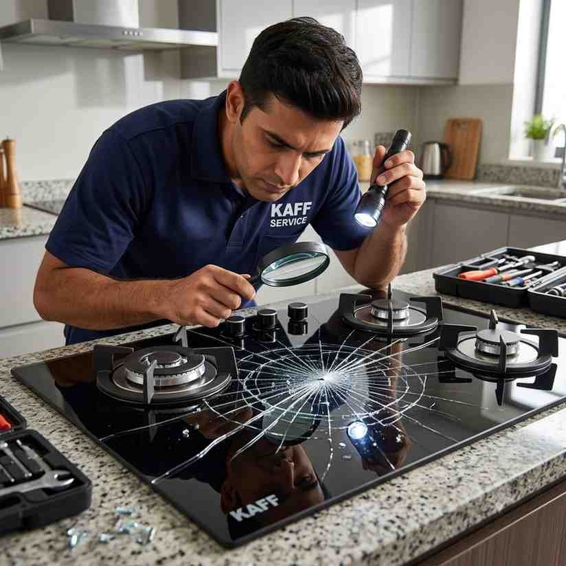 Kaff hob glass top inspection and replacement service