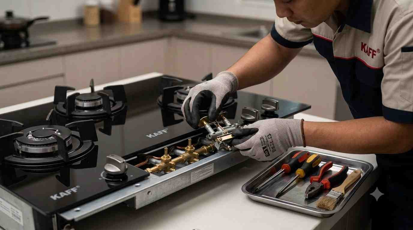 Kaff hob knob and gas valve replacement service