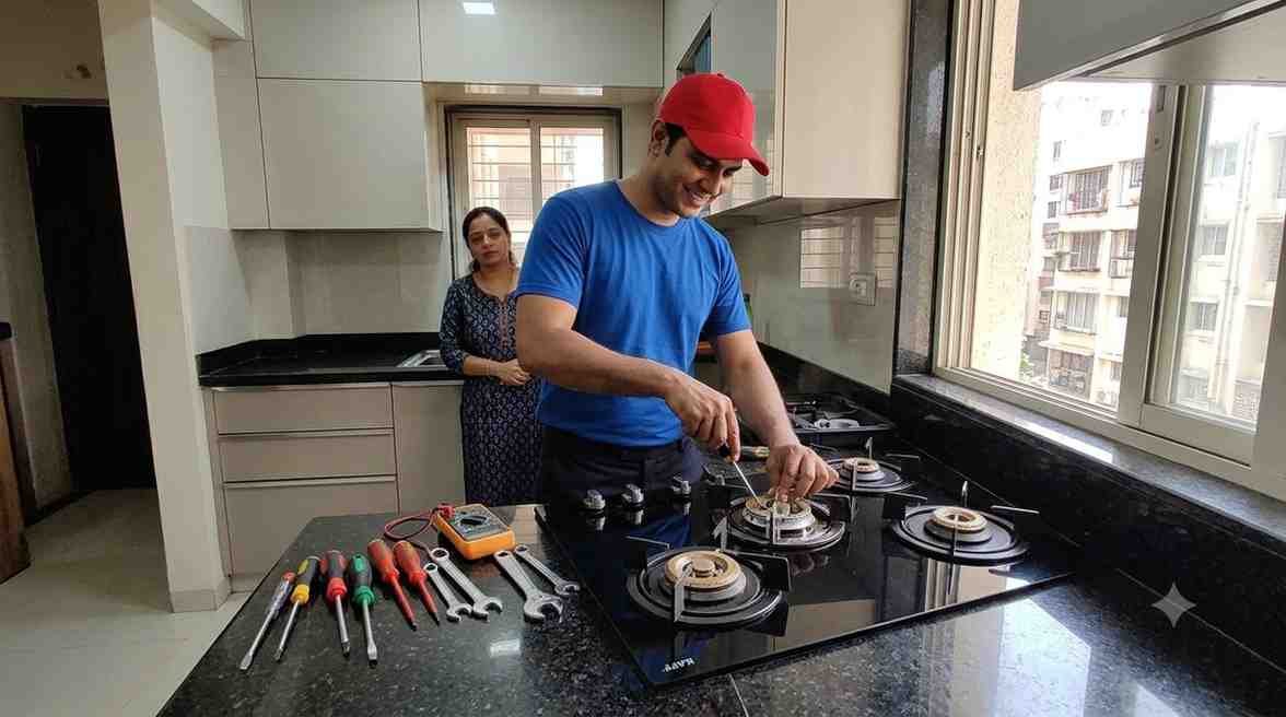 Kaff service centre mumbai Kaff hob repair service Mumbai — burner ignition and gas valve fix at customer doorstep