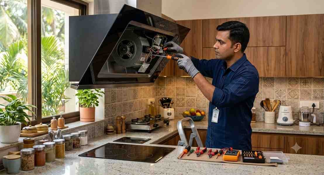 professional Kaff Service Centre Goa technician arriving at home