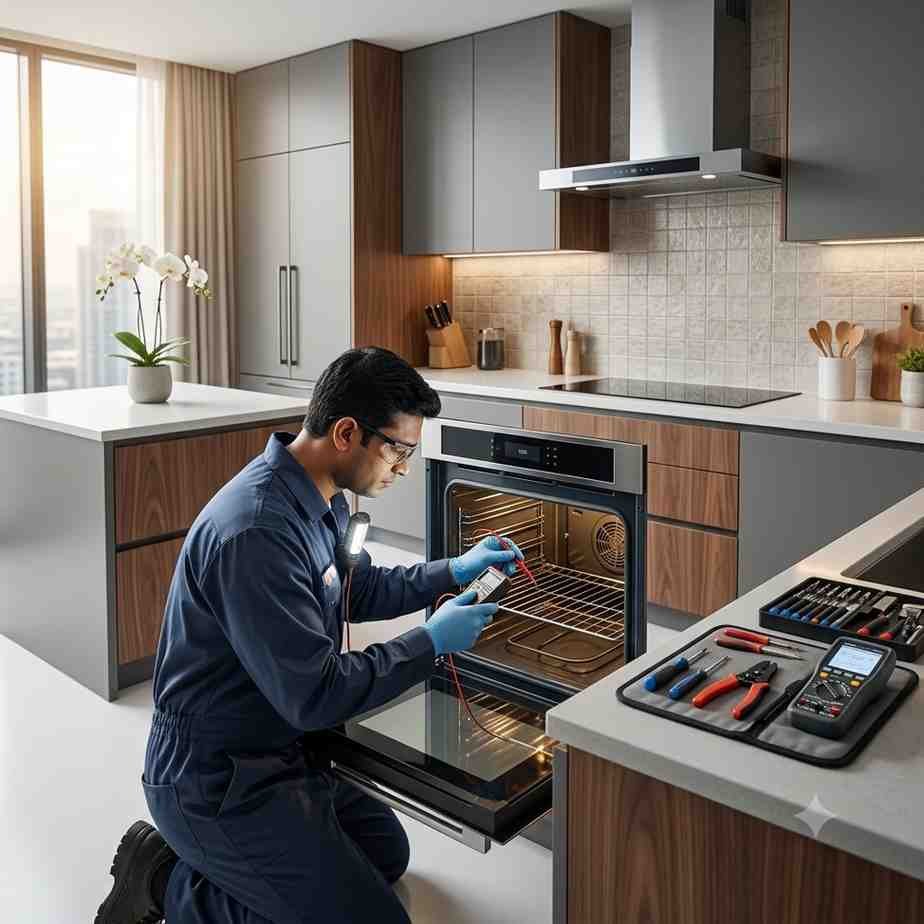 Kaff built-in oven repair experts Hyderabad — thermostat and heating element diagnosis