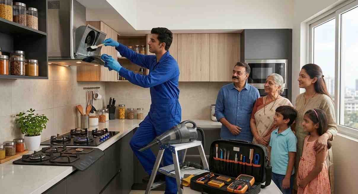 Kaff customer service Lucknow — technician explaining repair to homeowner