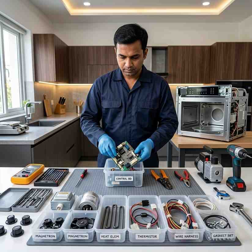 Kaff spare parts Hyderabad — genuine compatible parts carried by technician