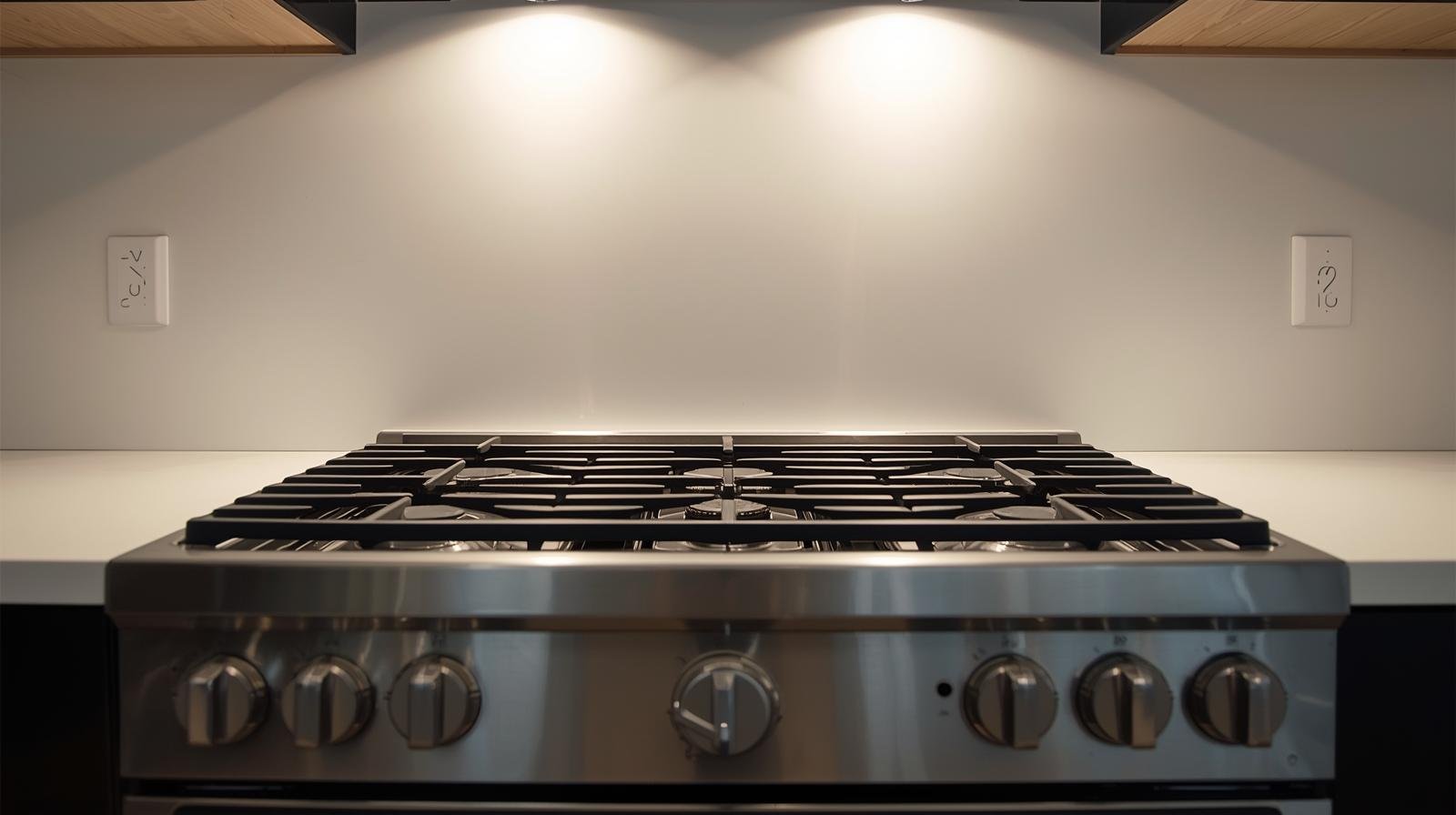 Premium cooking range with oven and burners