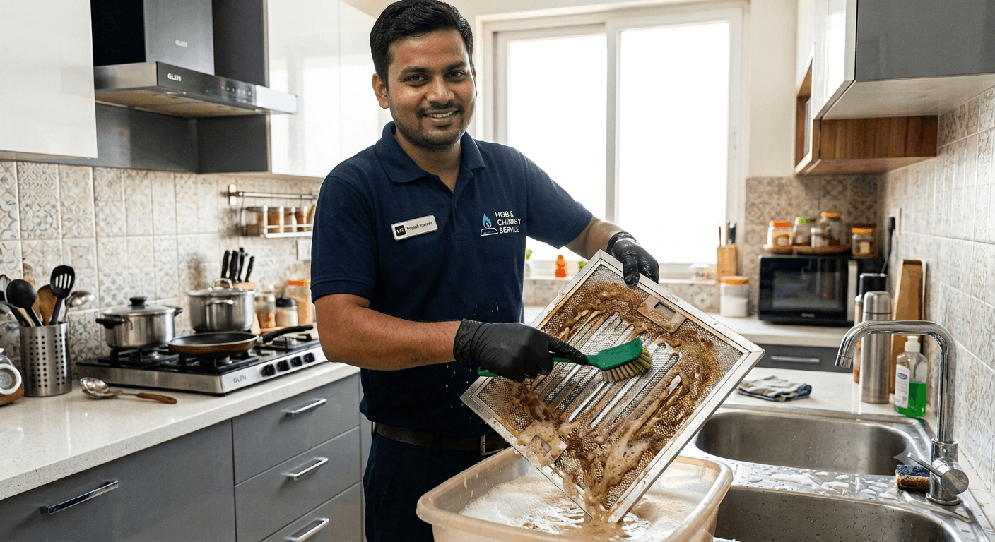 KAFF chimney and hob service Mumbai deep cleaning